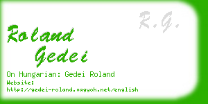 roland gedei business card